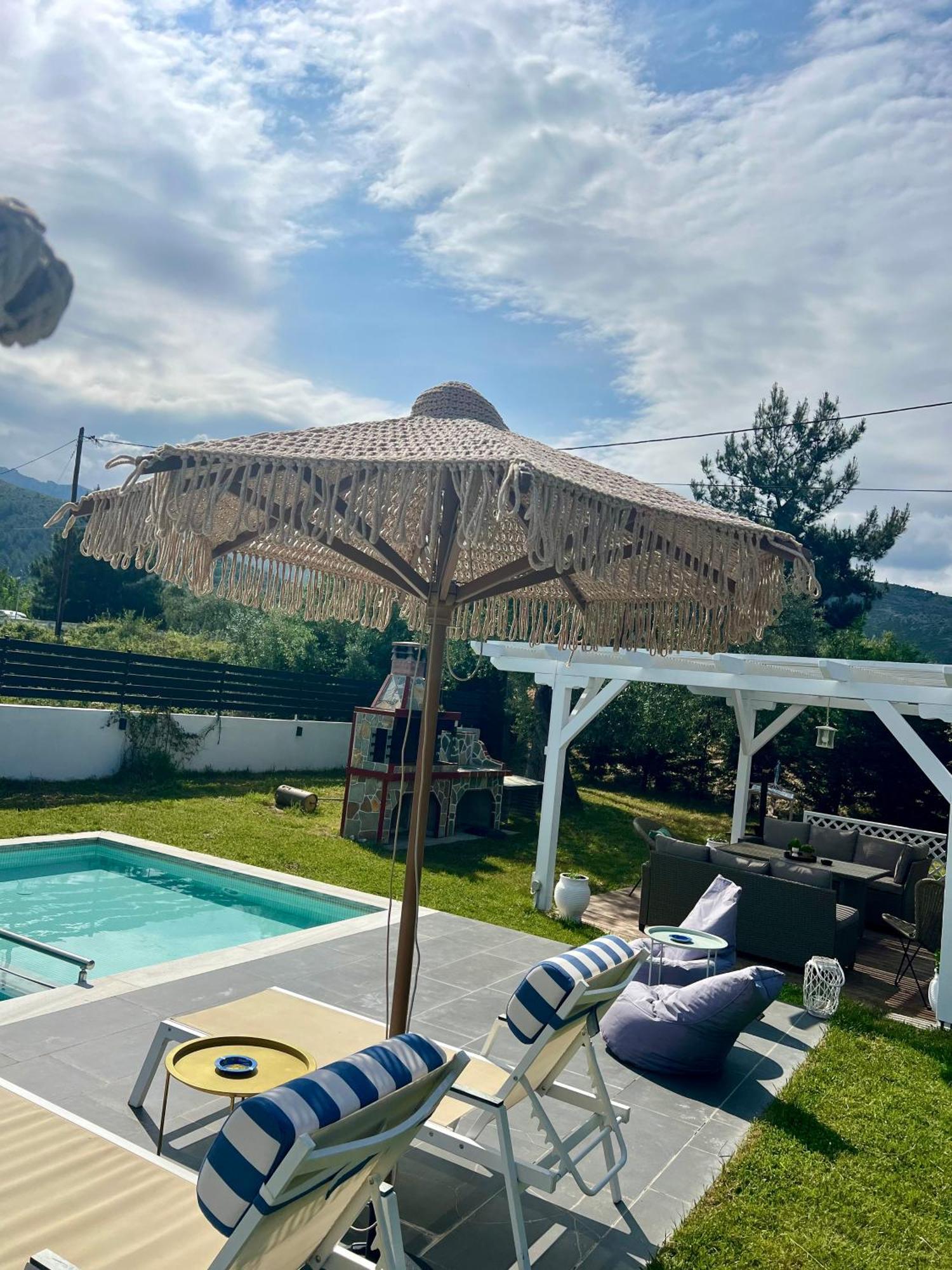 Fokas Luxury Villa Prínos Esterno foto